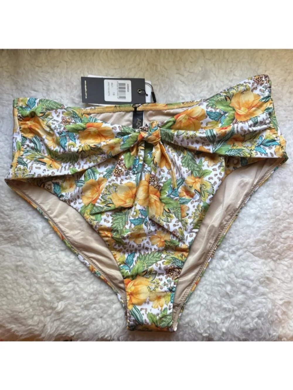 Aqua Blu Australia Womens Size 16 High-Waist Bikini Bottoms Dahlia Margot $85